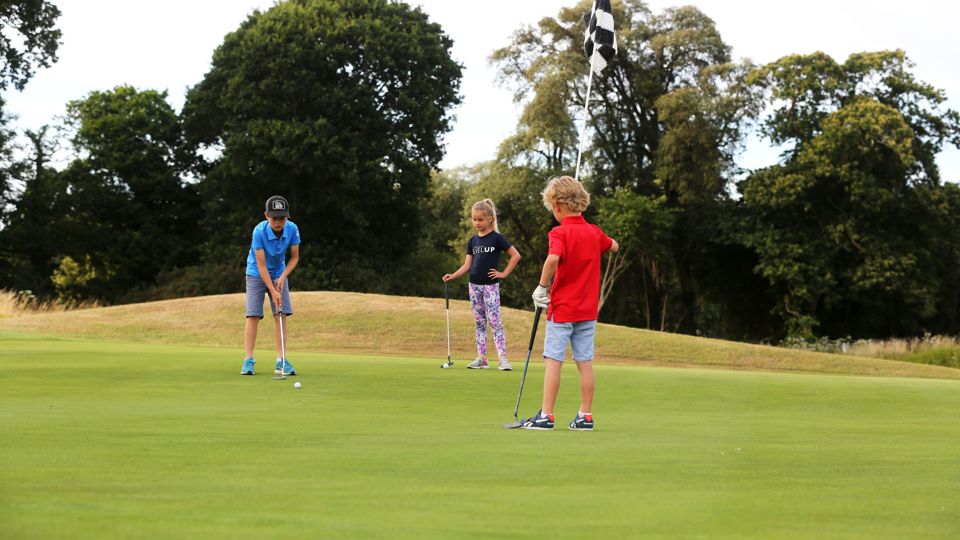 General views of Level Up action at Goodwood Golf, West Sussex. 18th July 2019...Pictured is action from the day including photography with professional golfer Meghan MacLaren...Photograph by Sam Stephenson, 07880 703135, www.samstephenson.co.uk.
