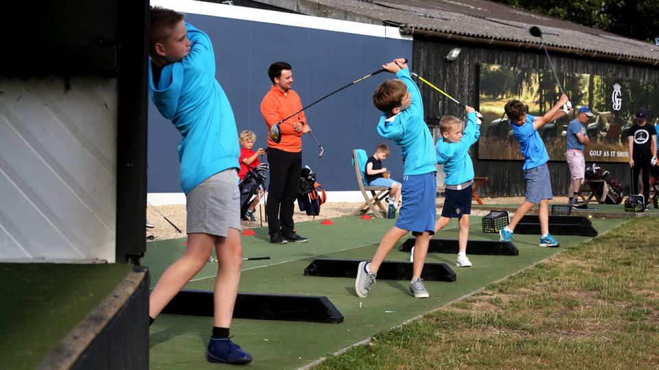General views of Level Up action at Goodwood Golf, West Sussex. 18th July 2019...Pictured is action from the day including photography with professional golfer Meghan MacLaren...Photograph by Sam Stephenson, 07880 703135, www.samstephenson.co.uk.