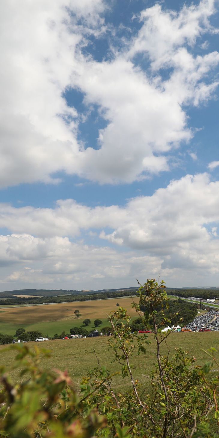 Goodwood Qatar Festival Day 4..View from Trundle Hill