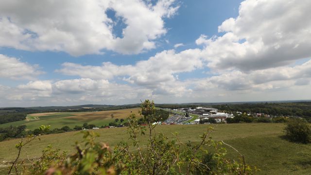 Goodwood Qatar Festival Day 4..View from Trundle Hill