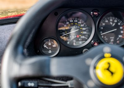 Ferrari F40 interior details