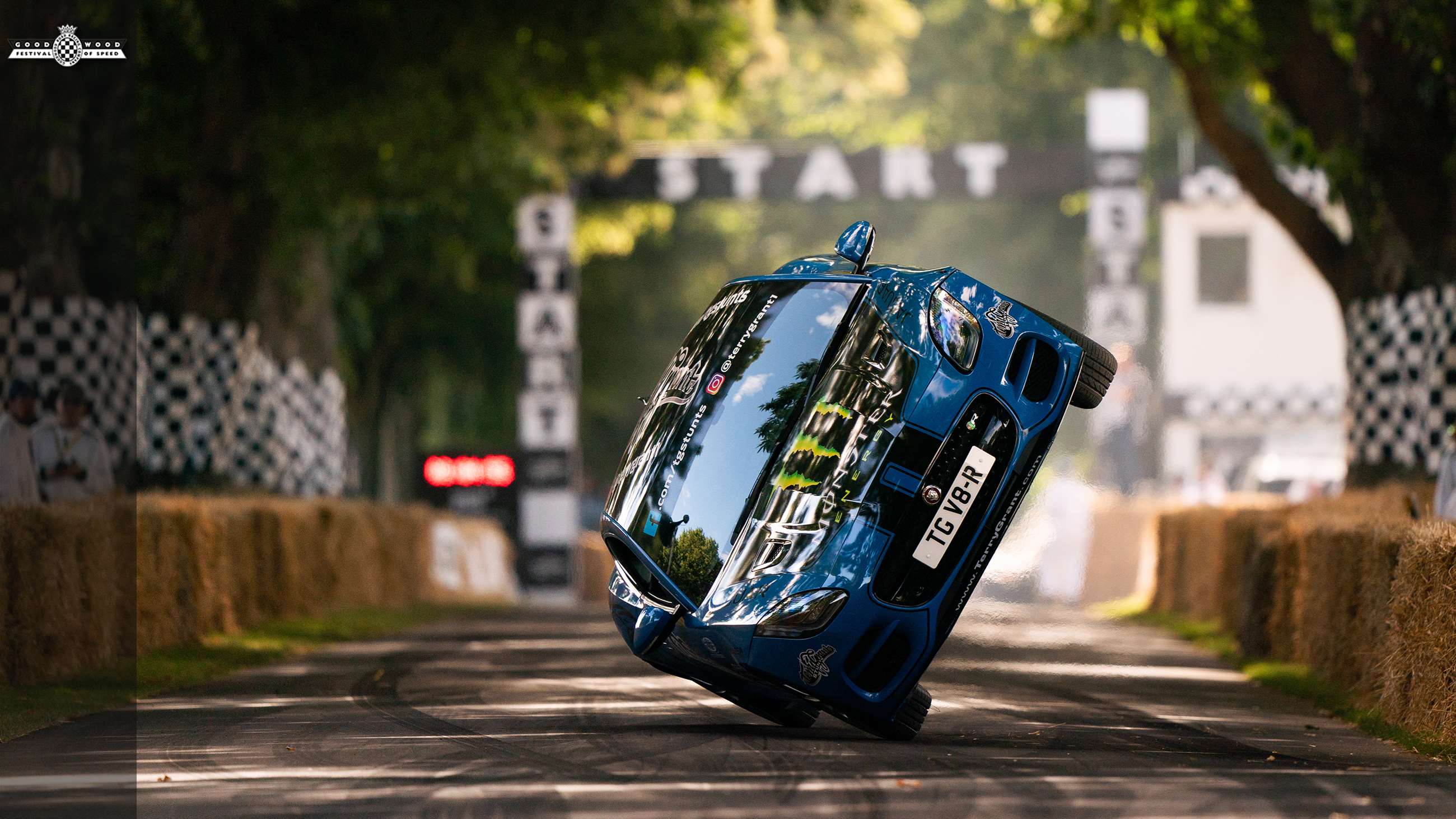 Video Watch An F Type Climb The Hill On Two Wheels Goodwood Festival Of Speed 2022 Jaguar