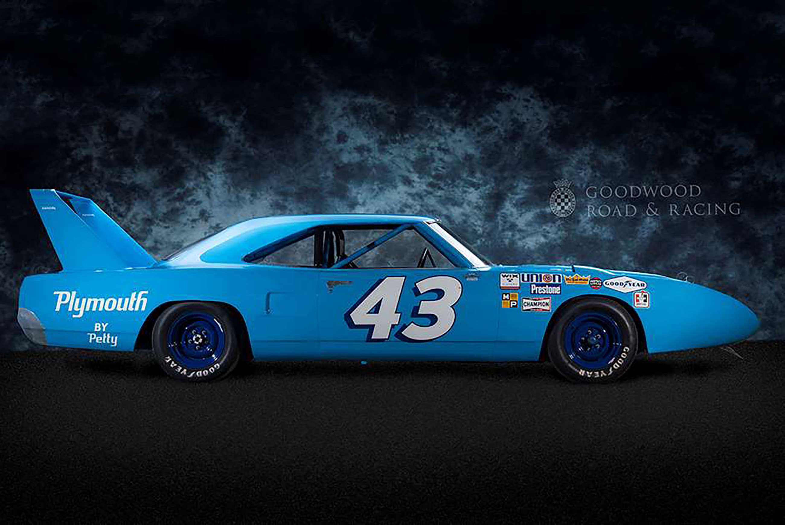 Miniature NASCAR 1:24 - Plymouth Superbird 1970 De Richard Petty #43 - Racing Champions - Autographiée