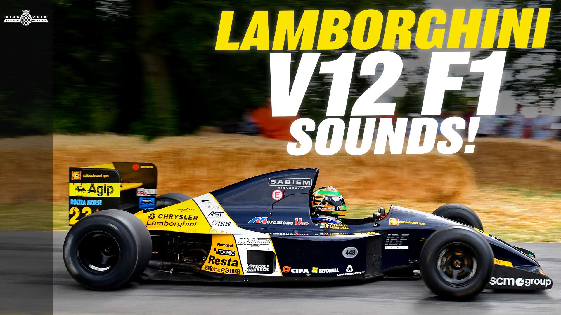 Video Onboard The Screaming Lamborghini Engined Minardi 191b F1 Car Grr
