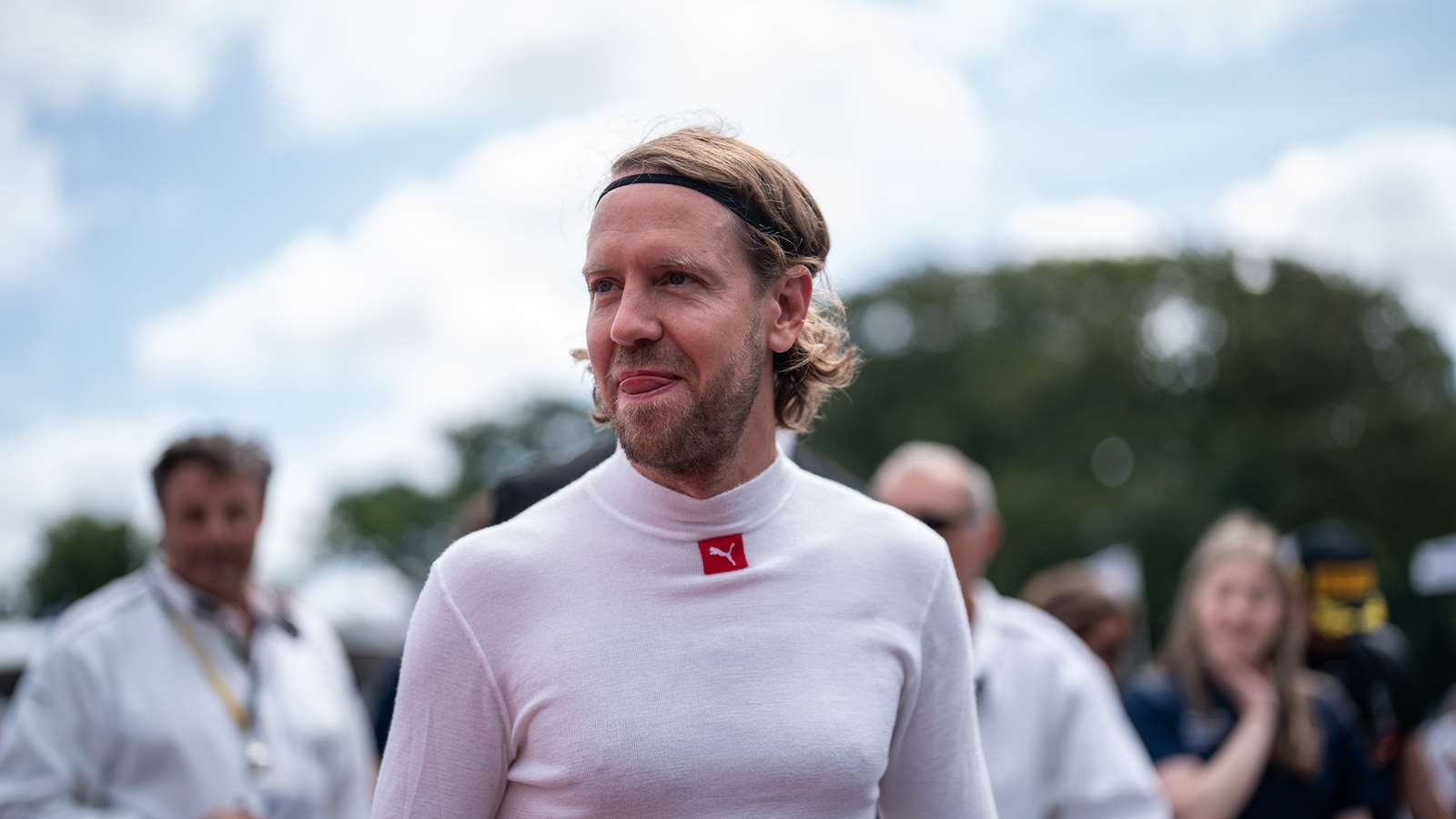 Sebastien Vettel at Goodwood FOS 2023
