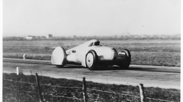 Hans Stuck drove the Auto Union Lucca to record speeds on the 14th and 15th February 1935.