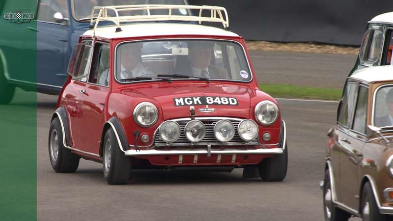 [Video] Over 100 Minis on track open 2019 Goodwood Revival