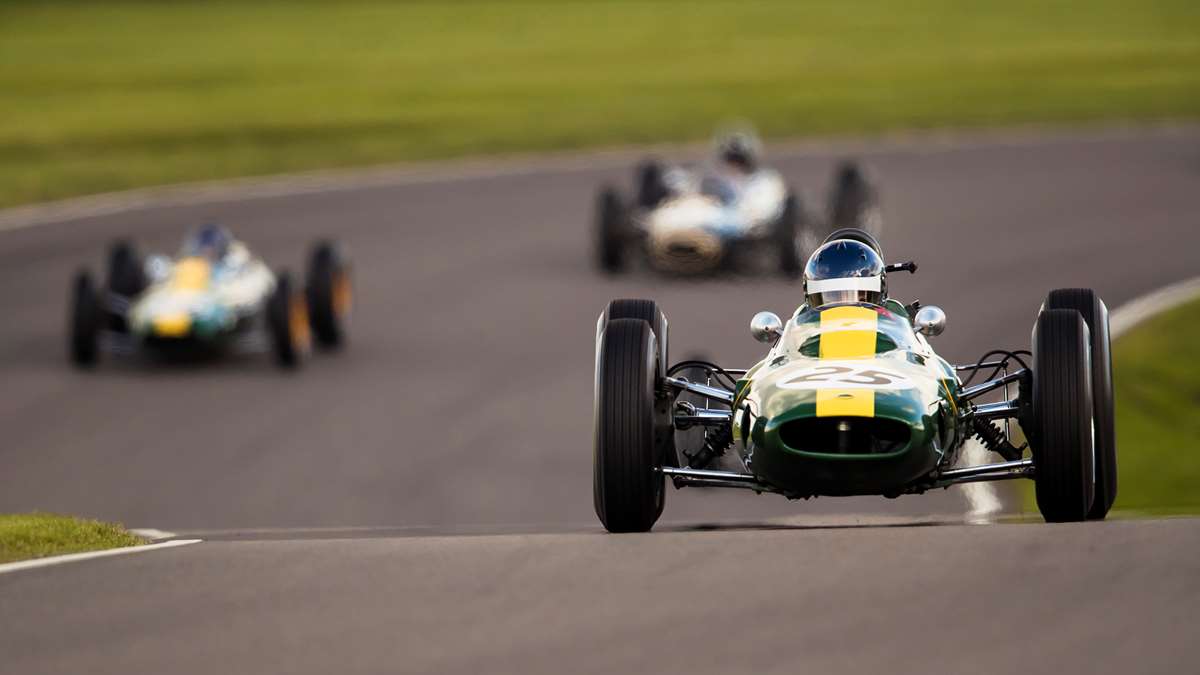 Lotus 25 at the Goodwood Revival.