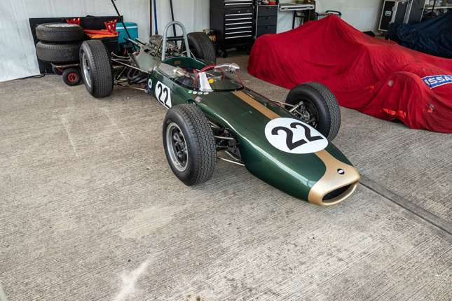 Racing at Goodwood in Dan Gurney's Brabham BT7