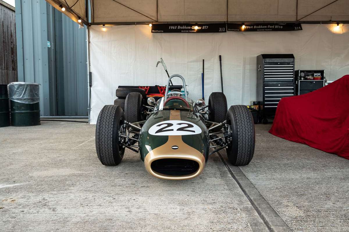 Racing at Goodwood in Dan Gurney's Brabham BT7