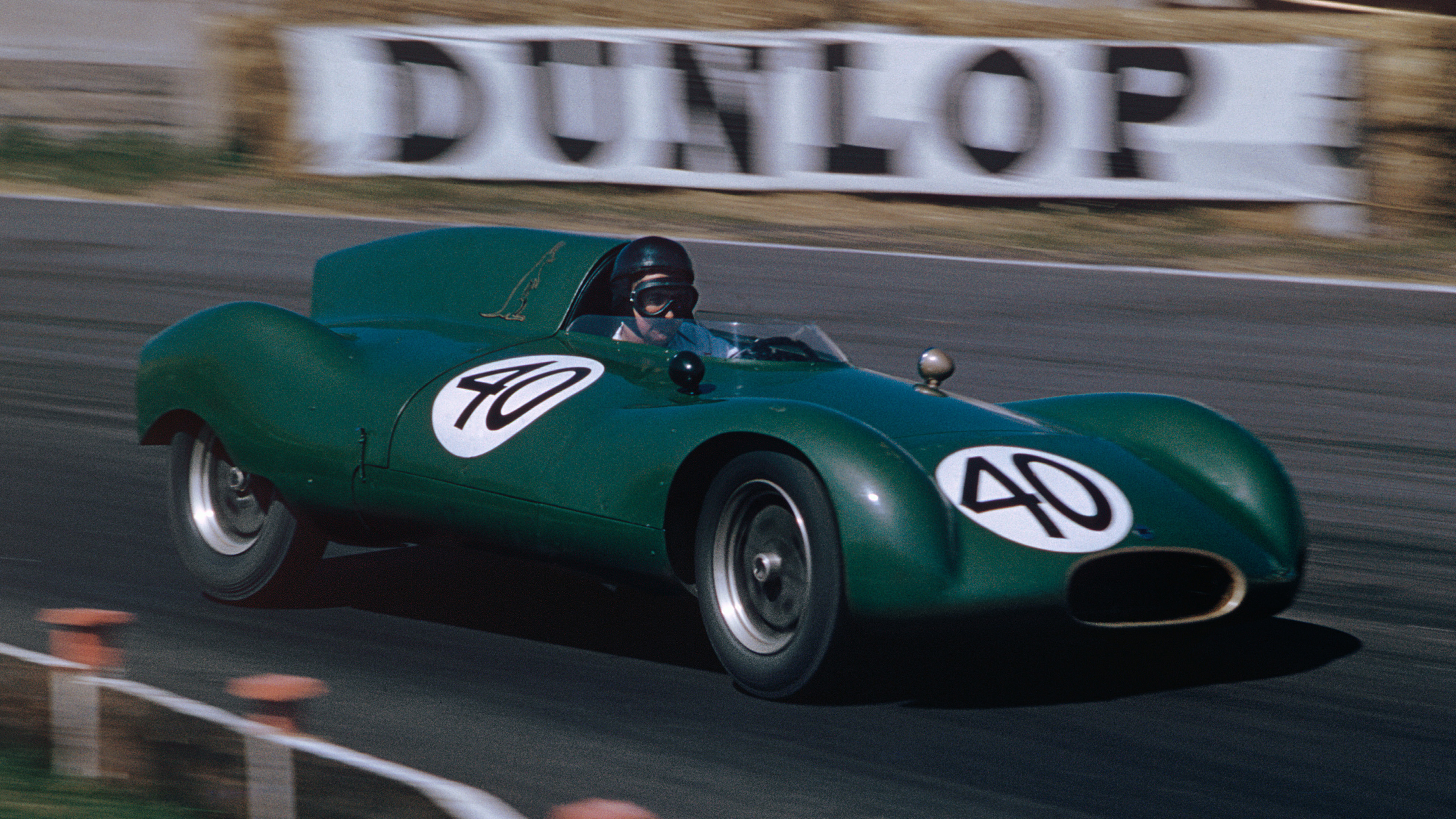 Jack Brabham made his Grand Prix debut at Aintree in 1955 with a Cooper T40 Bristol.