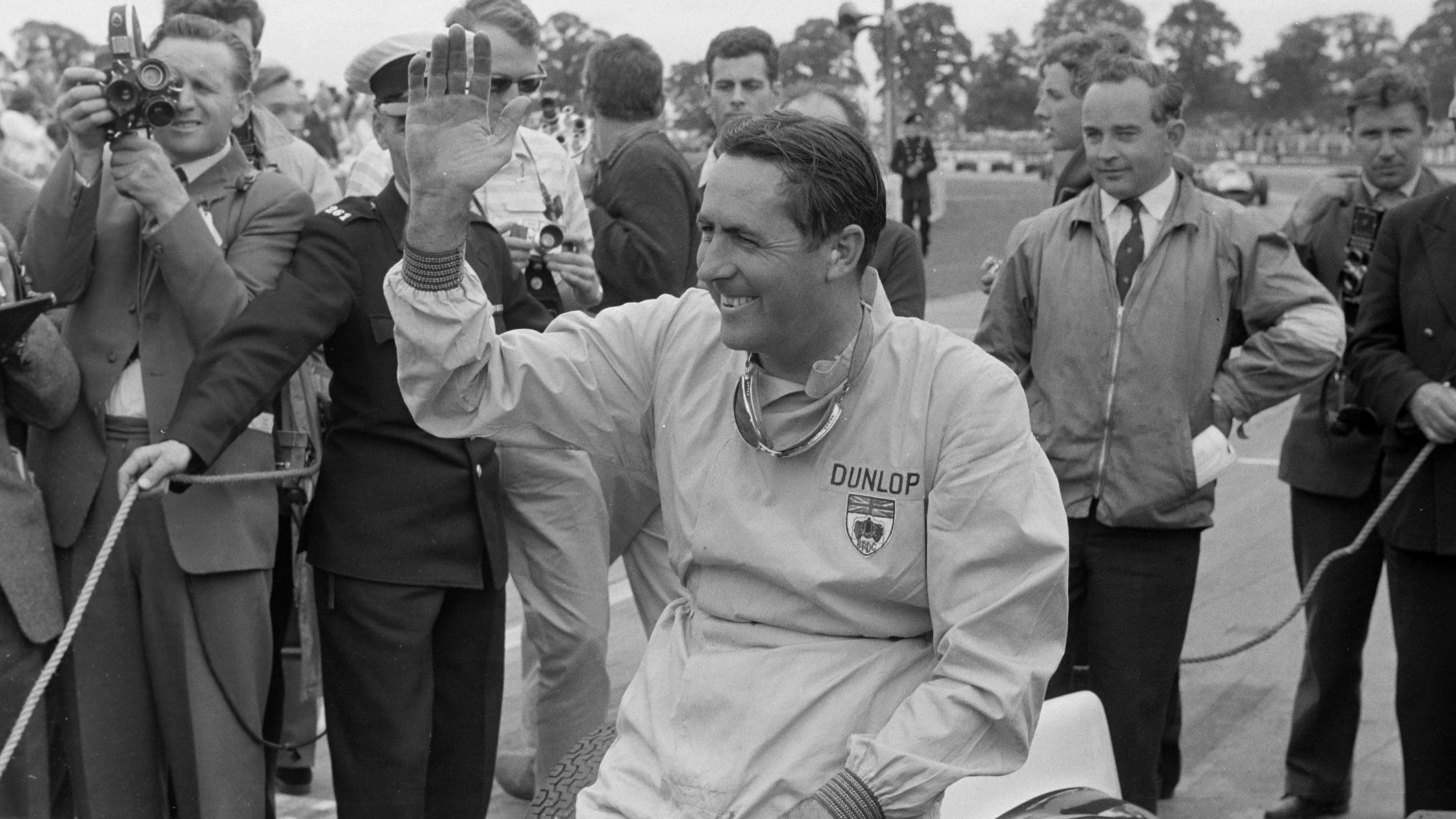 Brabham won his second World Championship in 1960, winning five races that season including the British Grand Prix at Silverstone.