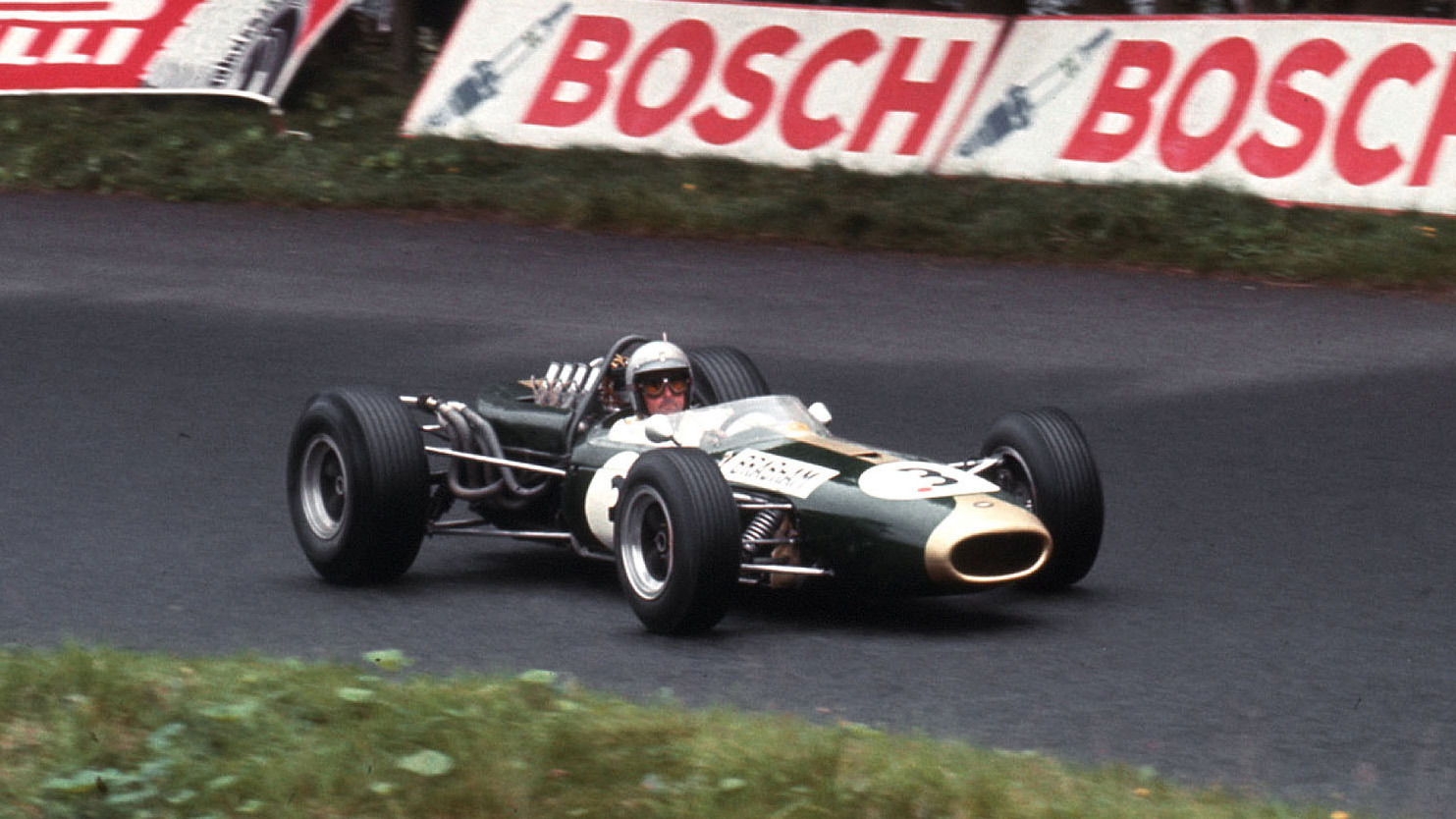 Four years later, the 1966 German Grand Prix marked Brabham's fourth consecutive win, on his way to a Championship like no other. 