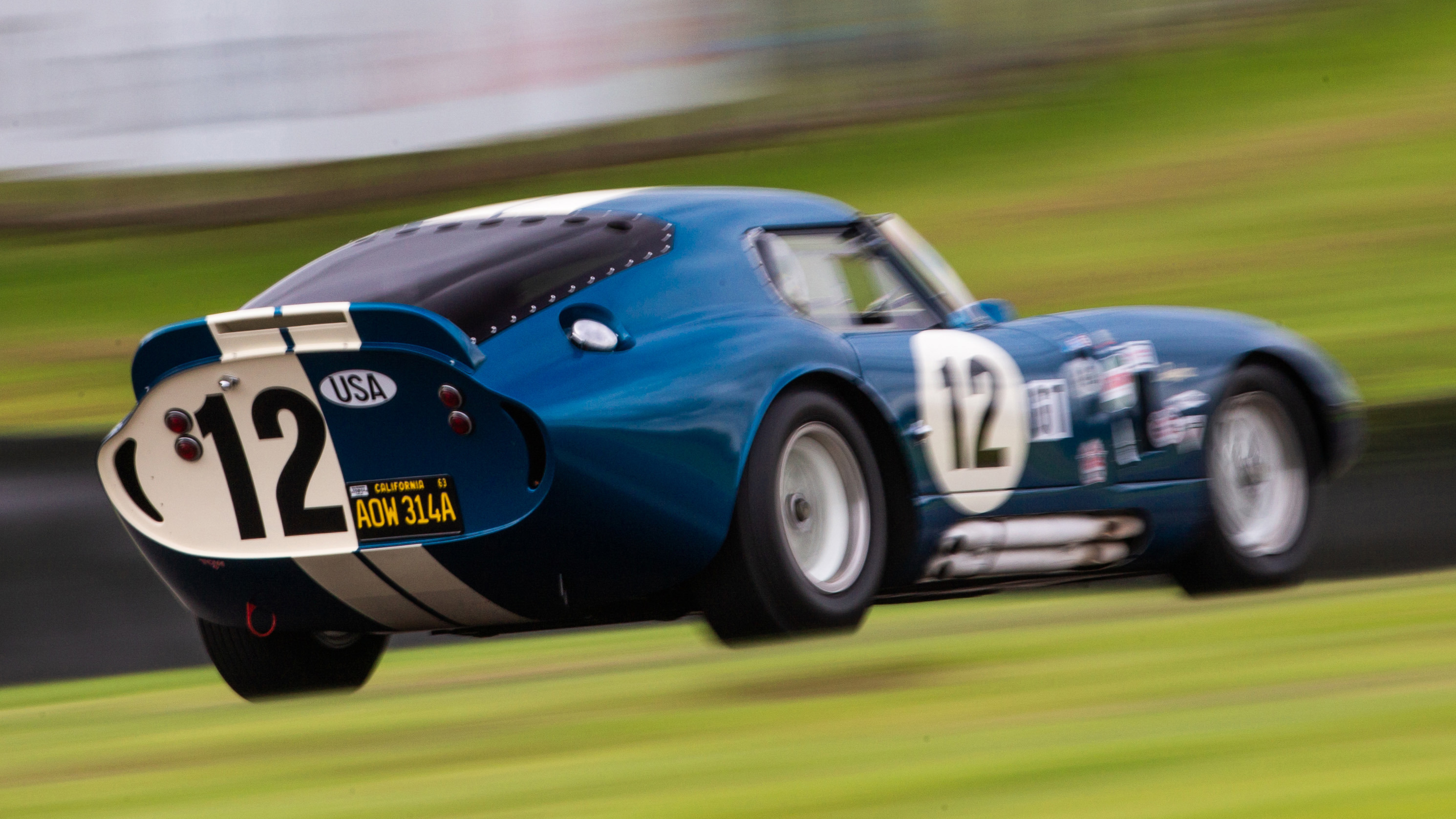 Kristensen and Bräck raced a Shelby Cobra Daytona Coupe to victory at the 2011 RAC TT Celebration.