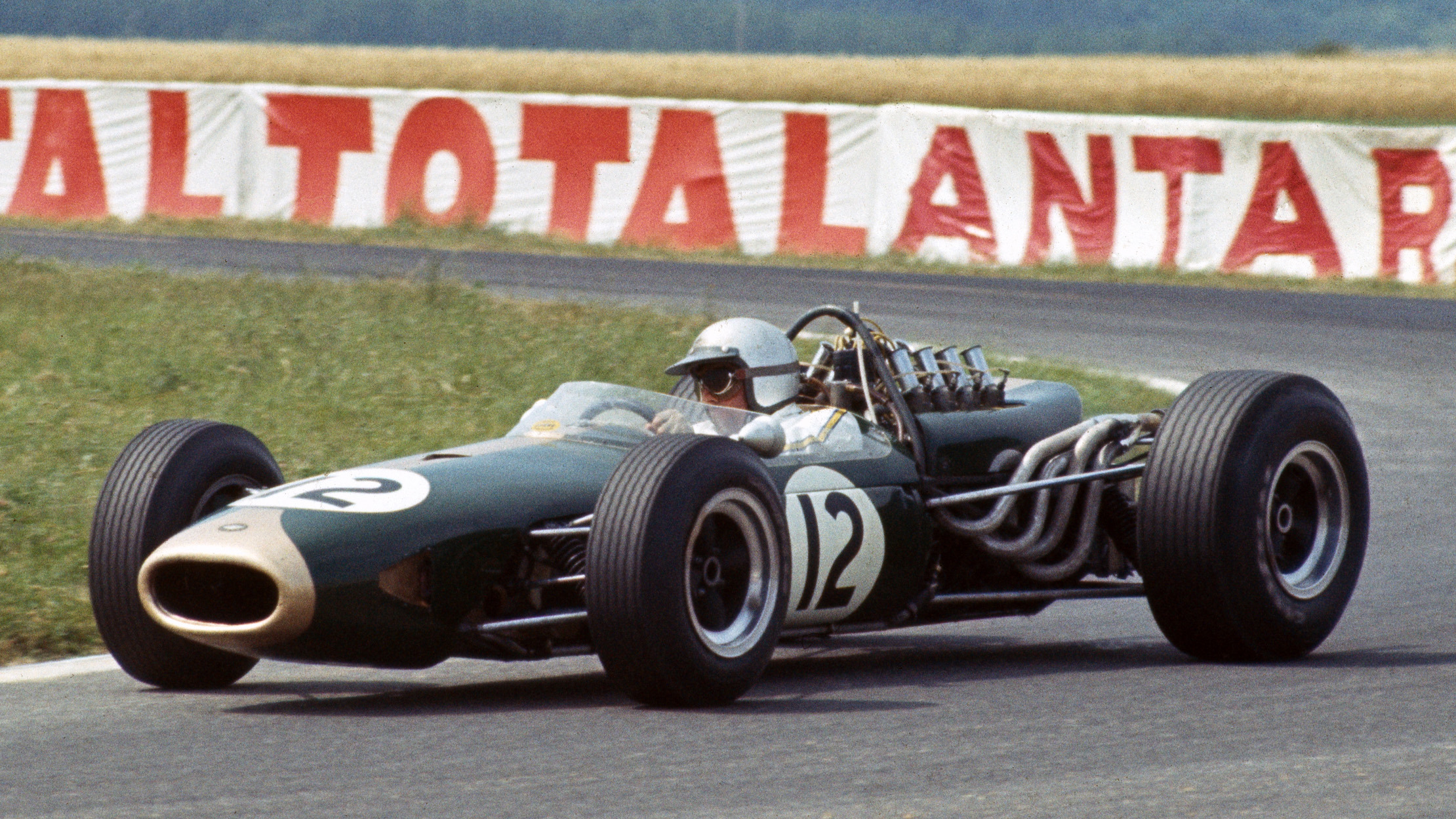 Brabham took his first of four wins that season at the French Grand Prix at Reims, July 1966. 