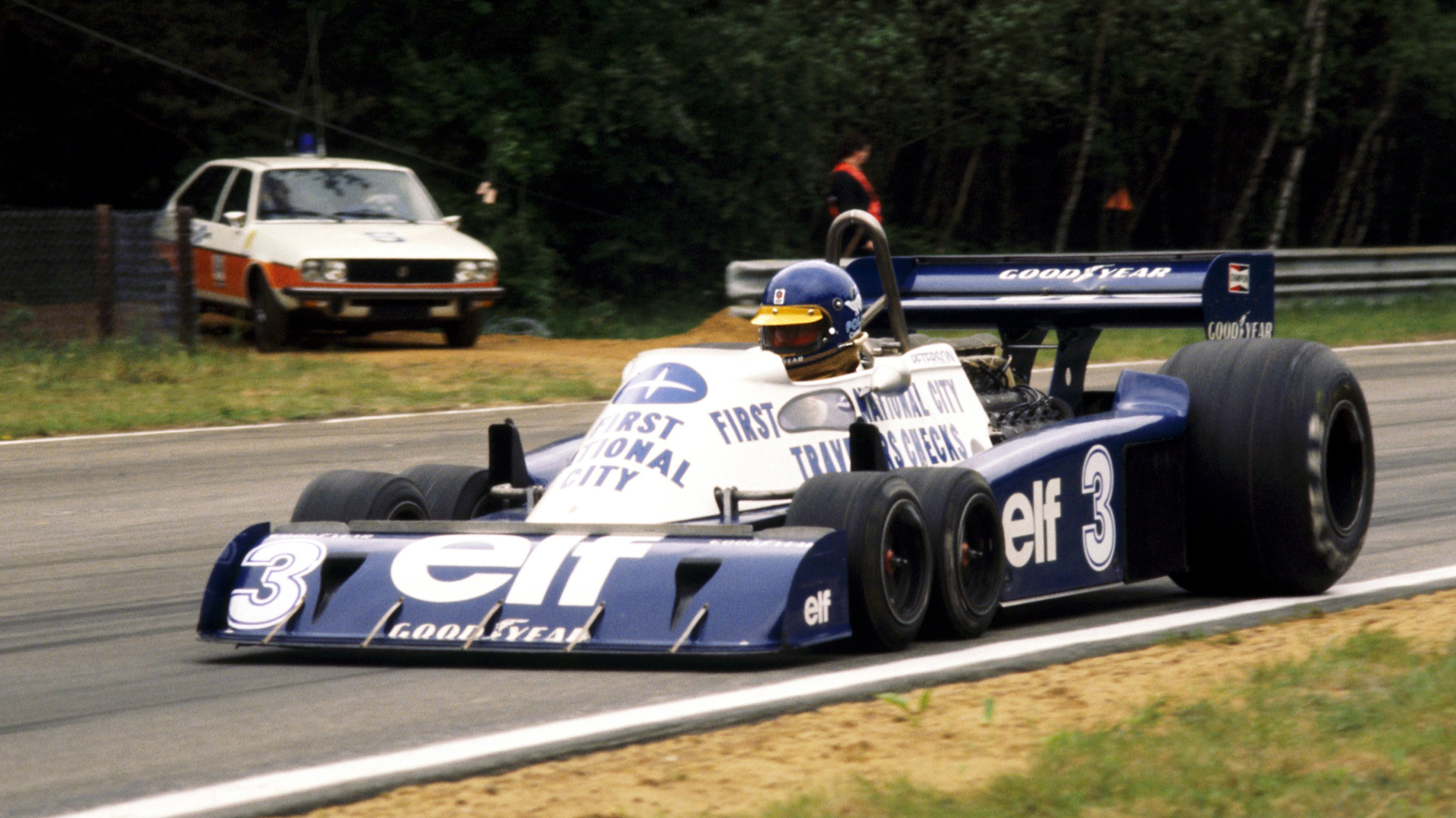 Peterson competed with Tyrrell for the 1977 season, where he suffered ten retirements. His best result with the P34B was a third in Belgium.