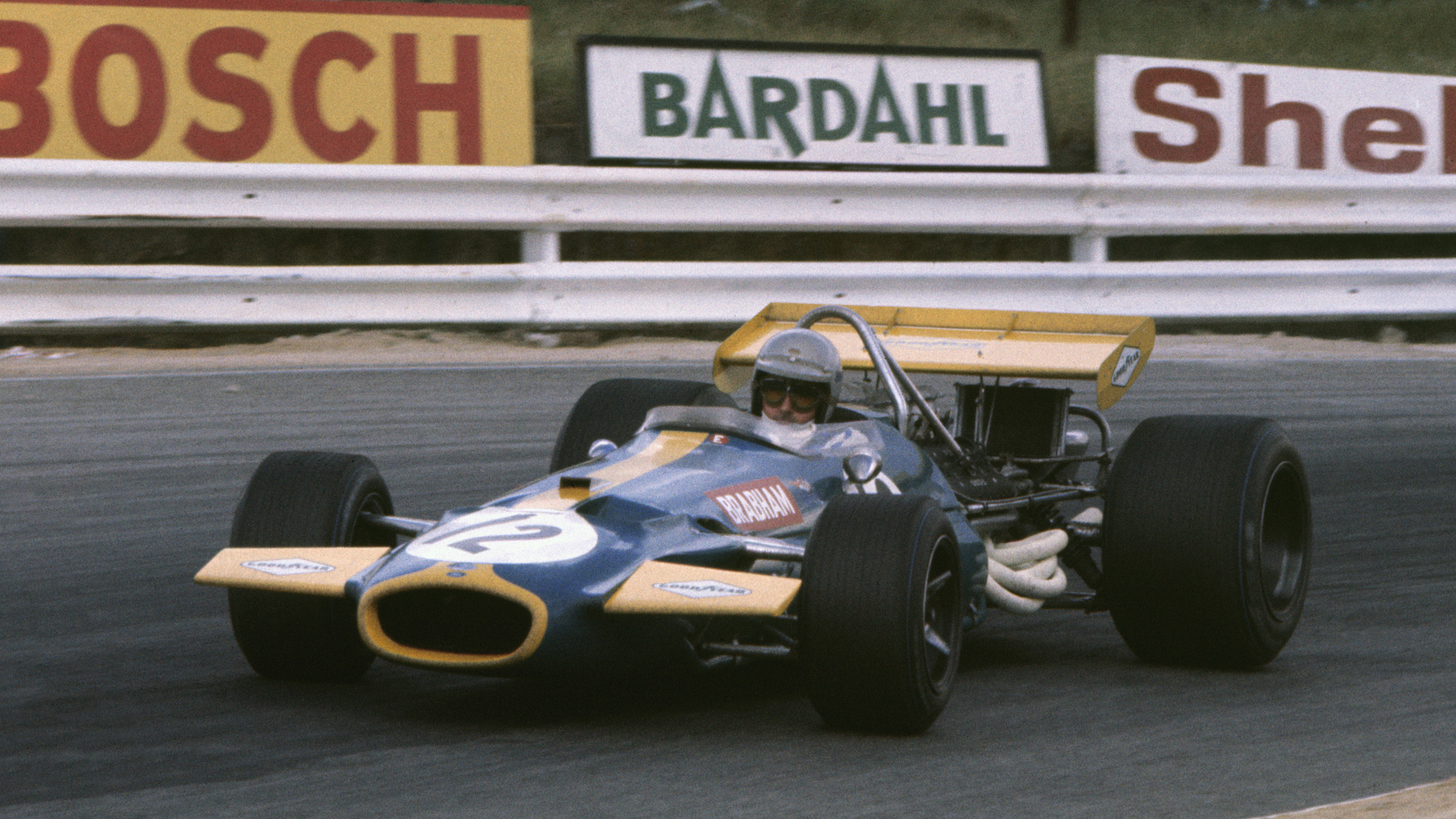 Jack Brabham's final F1 victory came at the South African Grand Prix at Kyalami with the BT33, March 1970.