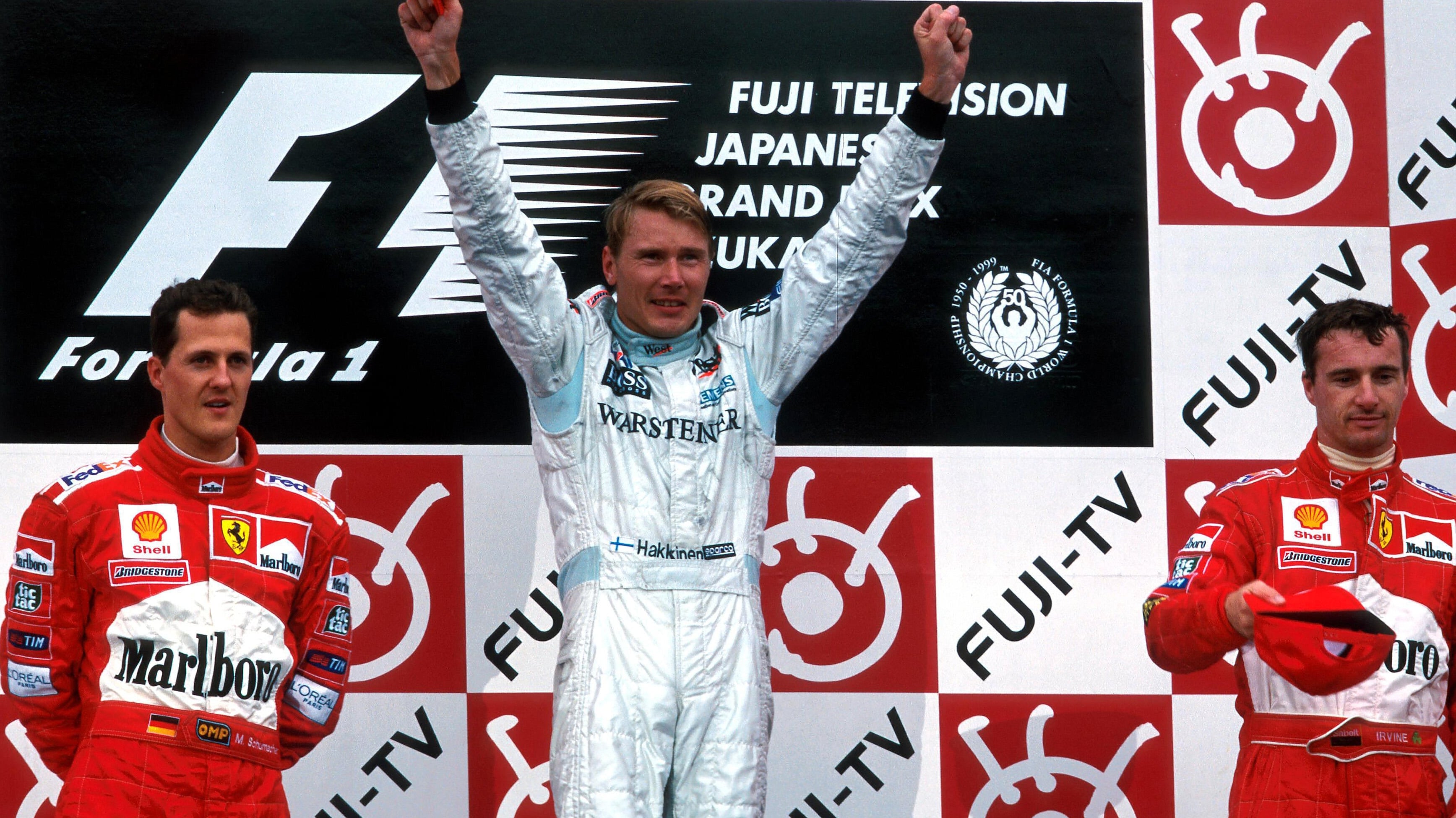 After a slow start to his F1 career, a second World Championship was secured for Häkkinen at the 1999 Japanese Grand Prix.