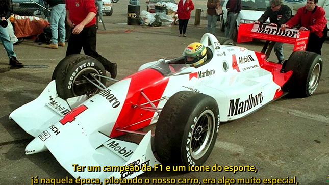 Ayrton Senna watching the race (1992)