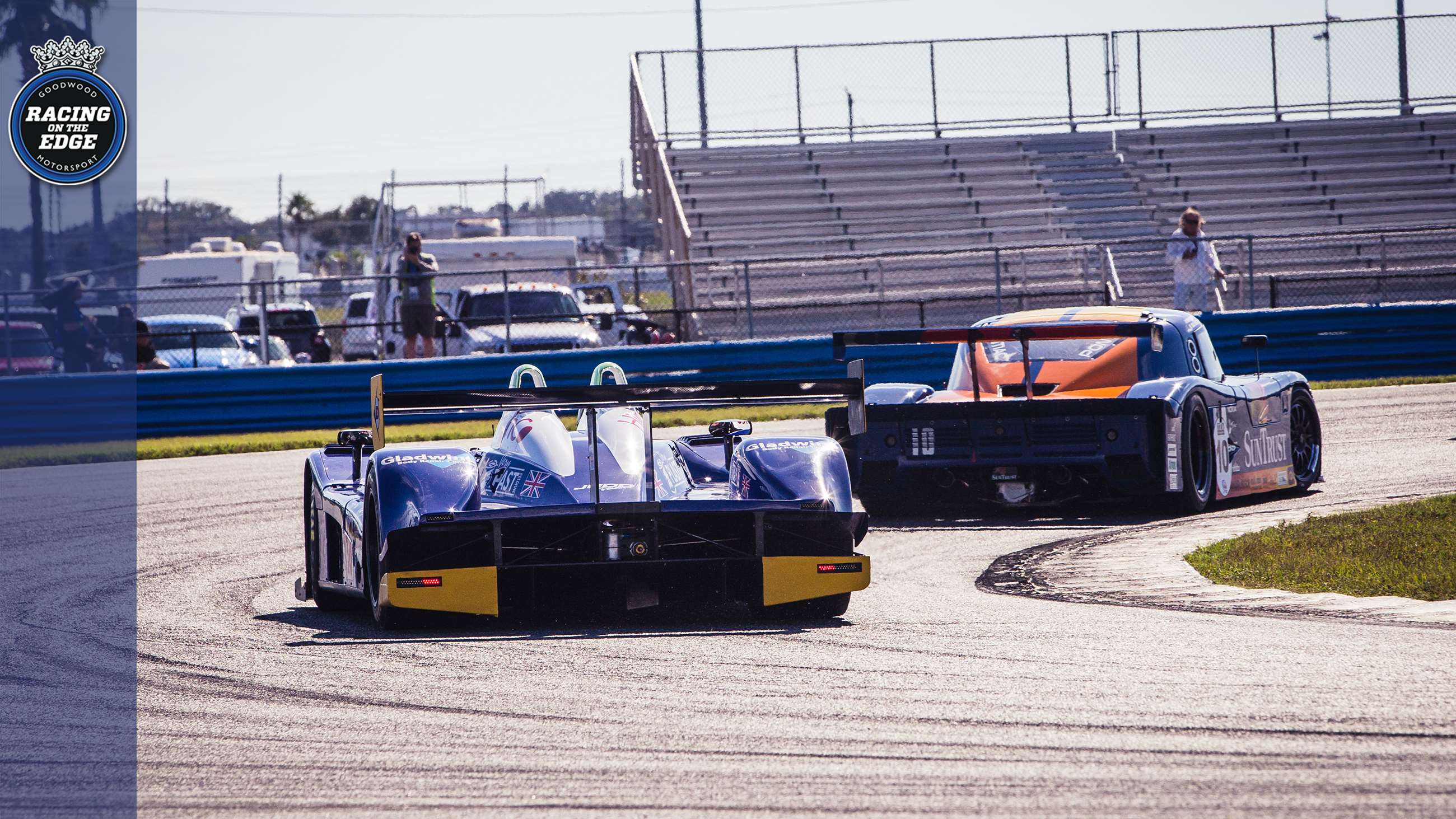 Daytona's banking is so big it makes racing cars look like slot cars