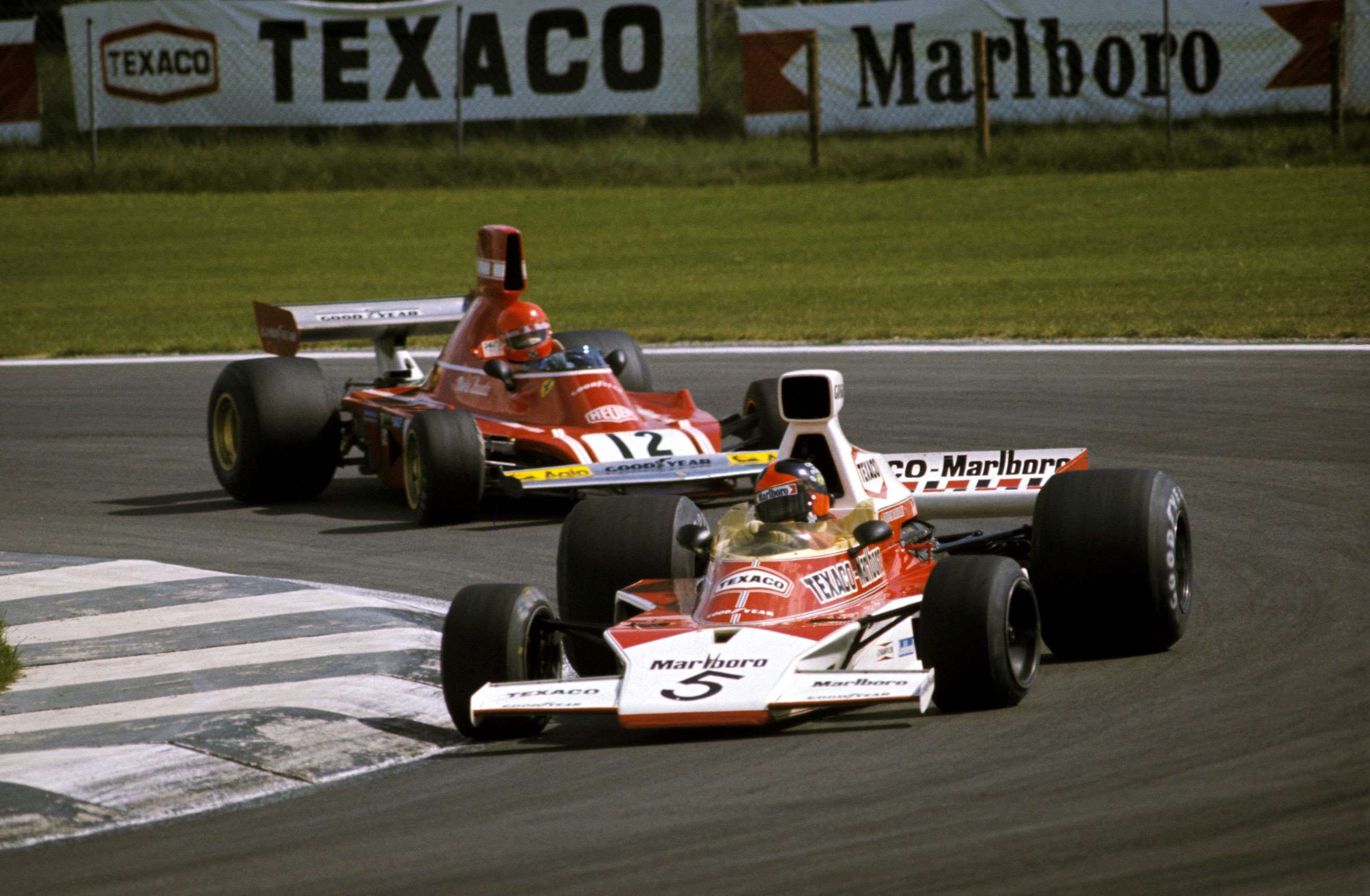 Emerson Fittipaldi y Niki Lauda Gran Premio Bélgica 1974
