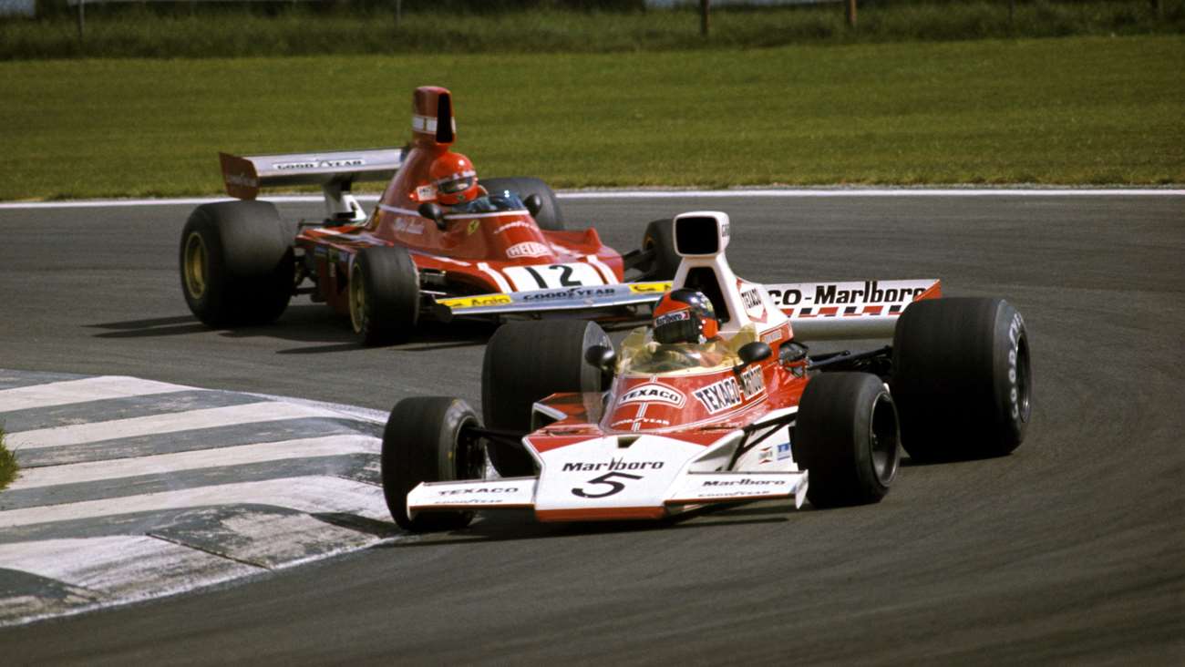 Emerson Fittipaldi y Niki Lauda Gran Premio Bélgica 1974