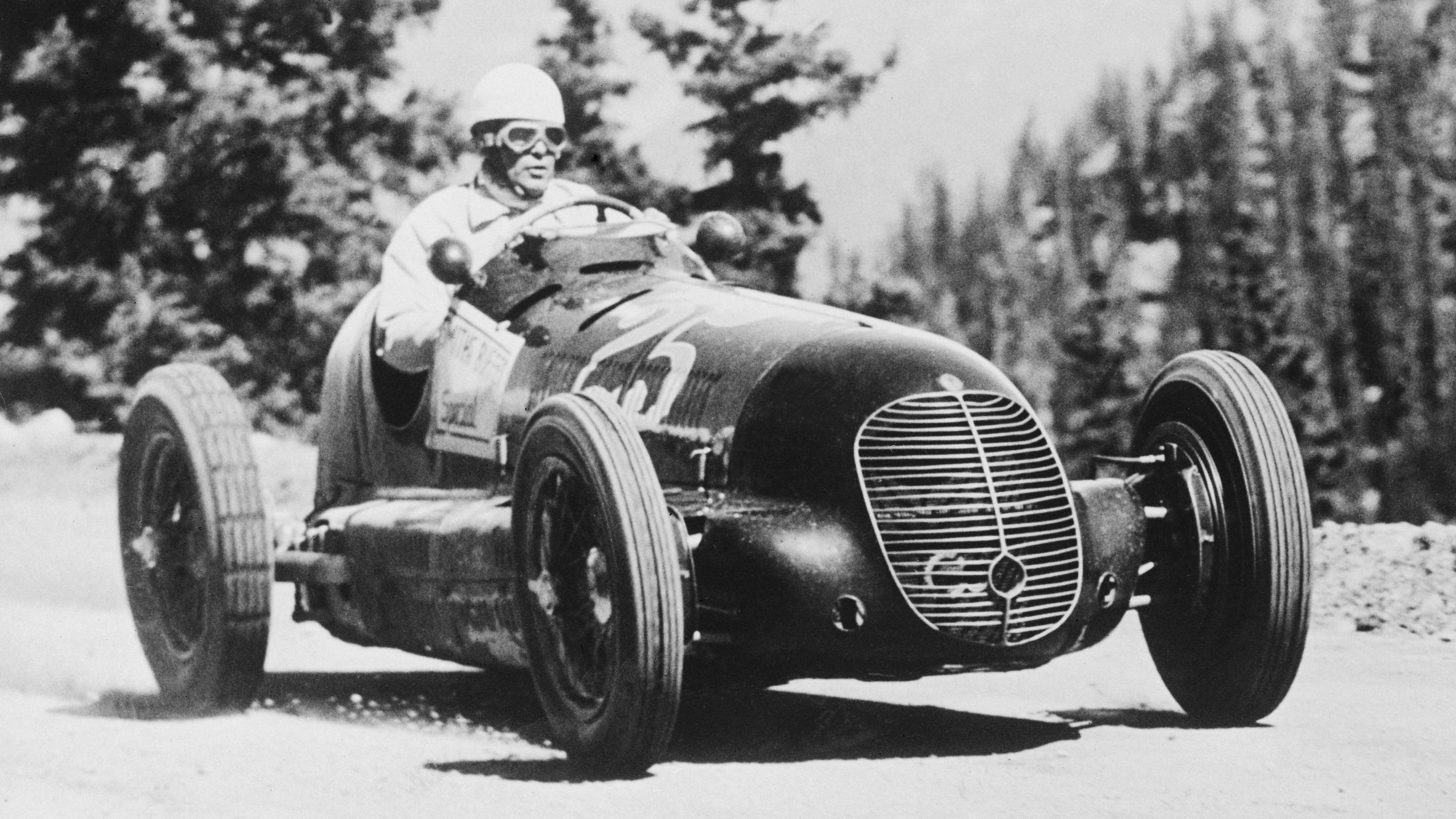 The Maserati 8CTF took Louis Unser to consecutive wins at Pikes Peak in 1946 and '47. 
