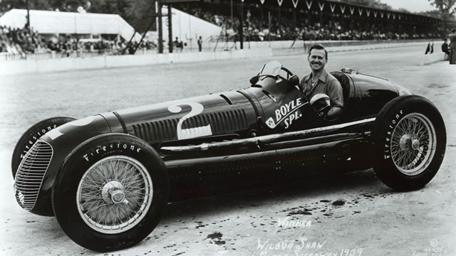 Shaw sat in the Maserati 8CTF at the 1939 Indy 500.