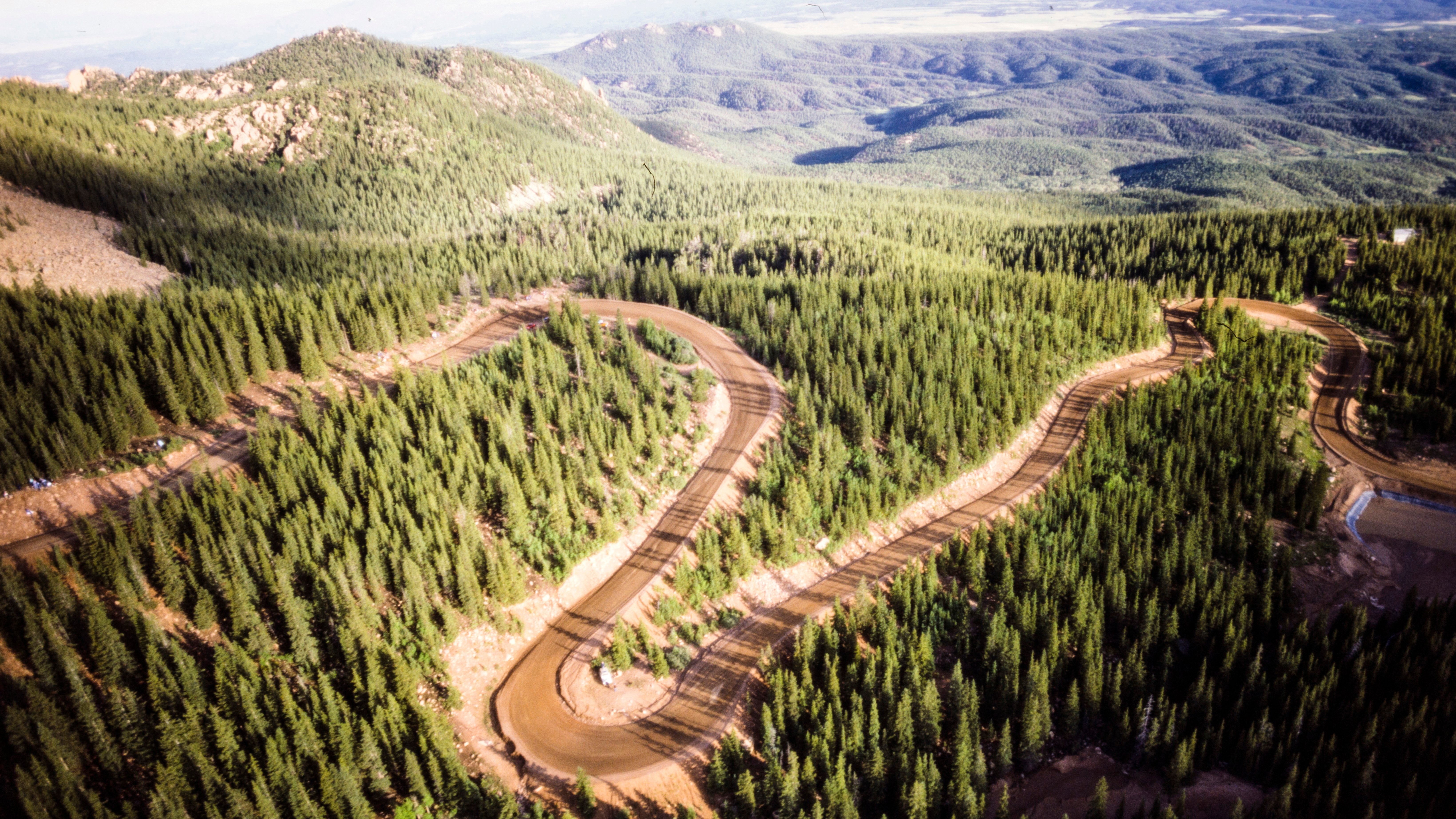 The Pikes Peak International Hillclimb, photographed in March 1986.