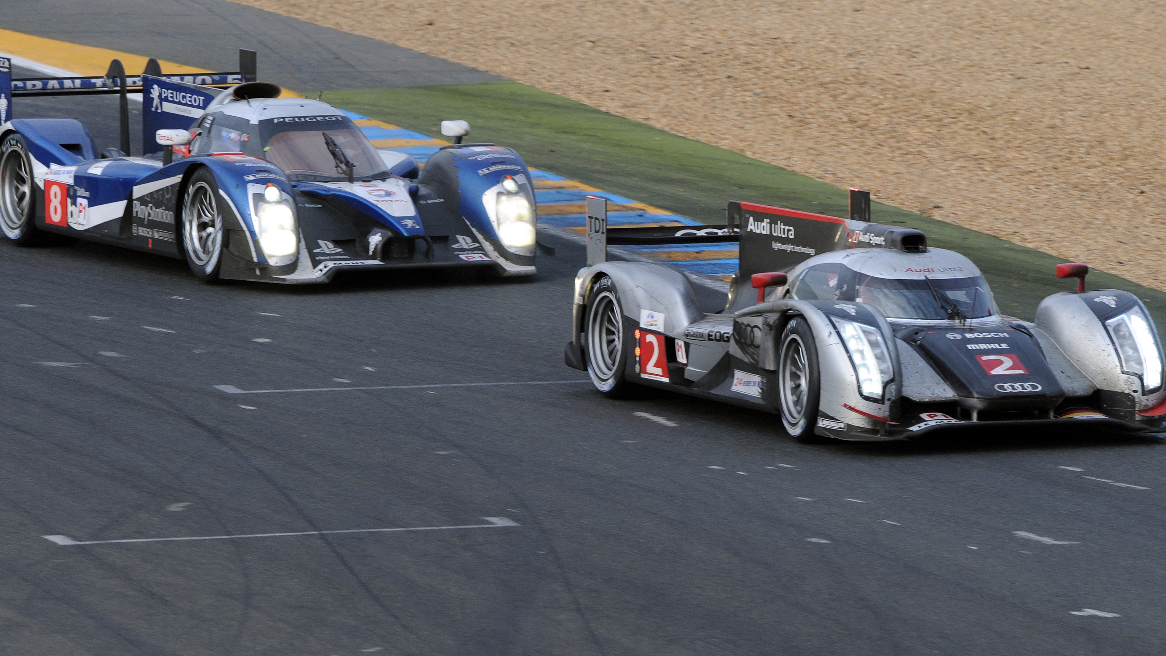 Peugeot pushed Audi all the way in 2011, but finished second and third in what proved to be its final Le Mans entry for over a decade. 