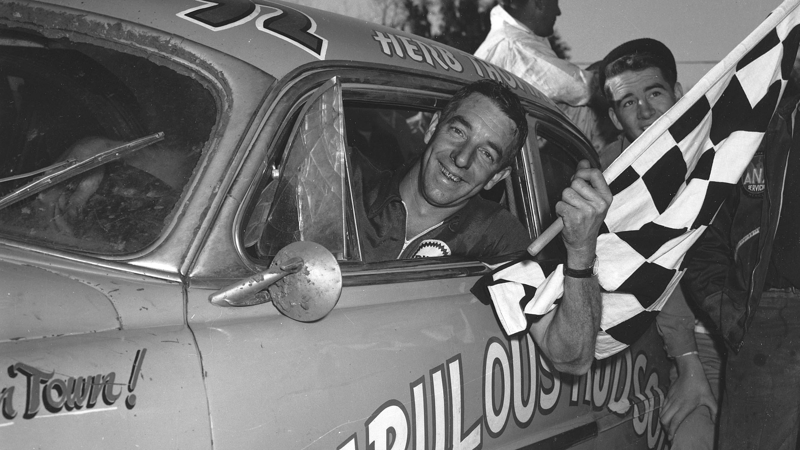 With his Hudson Hornet, Herb Thomas won the NASCAR Grand National Championship in 1951 and ‘53 with team-mate Marshall Teague.