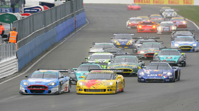 The start of the 2007 RAC Tourist Trophy at Silverstone in the FIA GT Championship