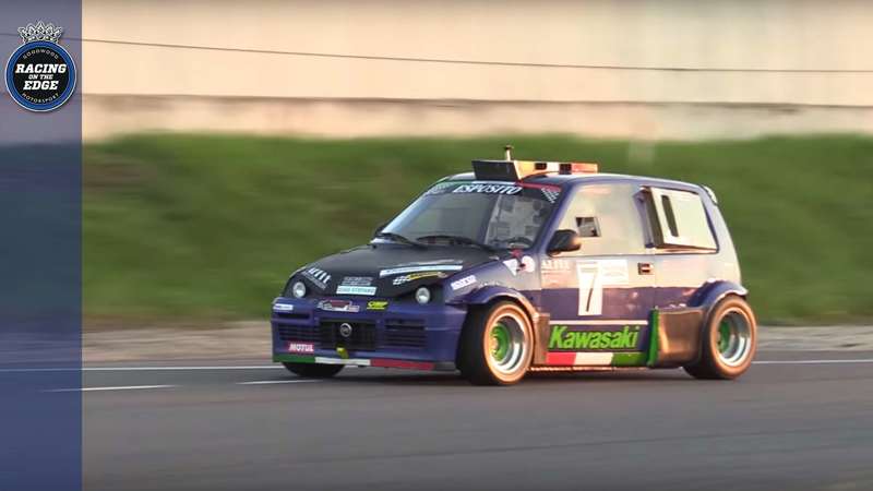 Video Someone Put A Kawasaki Ninja Zx 10r Engine In A Fiat Cinquecento