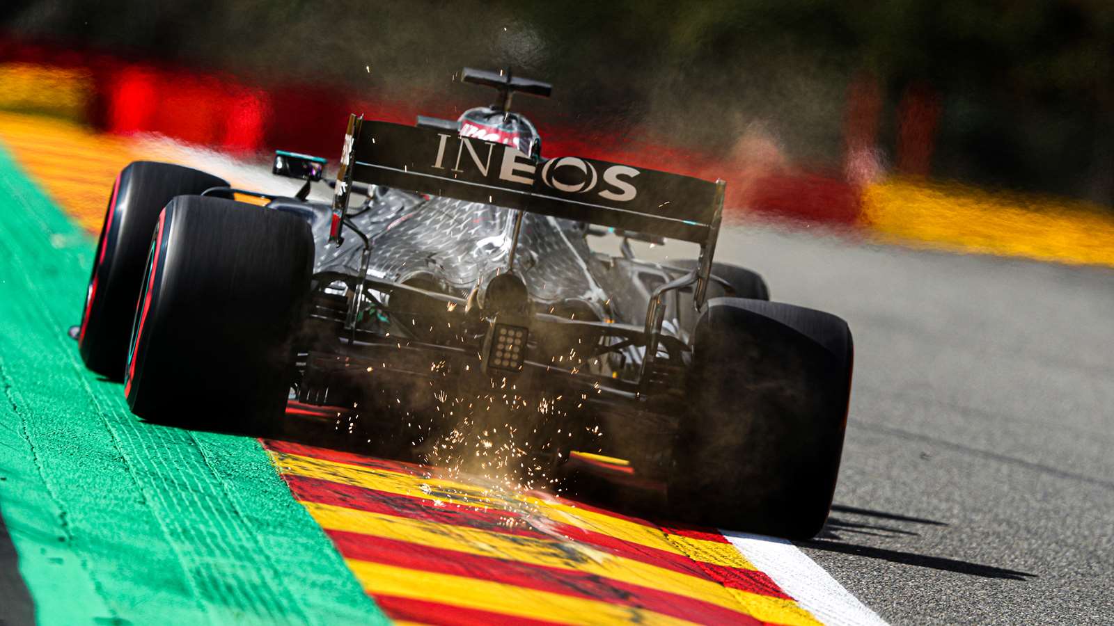 Mercedes F1 car at Spa 2020