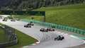 Lewis Hamilton's Mercedes leads Max Verstappen's Red Bull and Carlos Sainz Jr.s McLaren at the Styrian Grand Prix