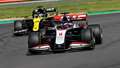 2020 F1 British Grand Prix Romain Grosjean (Haas) battles Daniel Ricciardo (Renault) at Silverstone