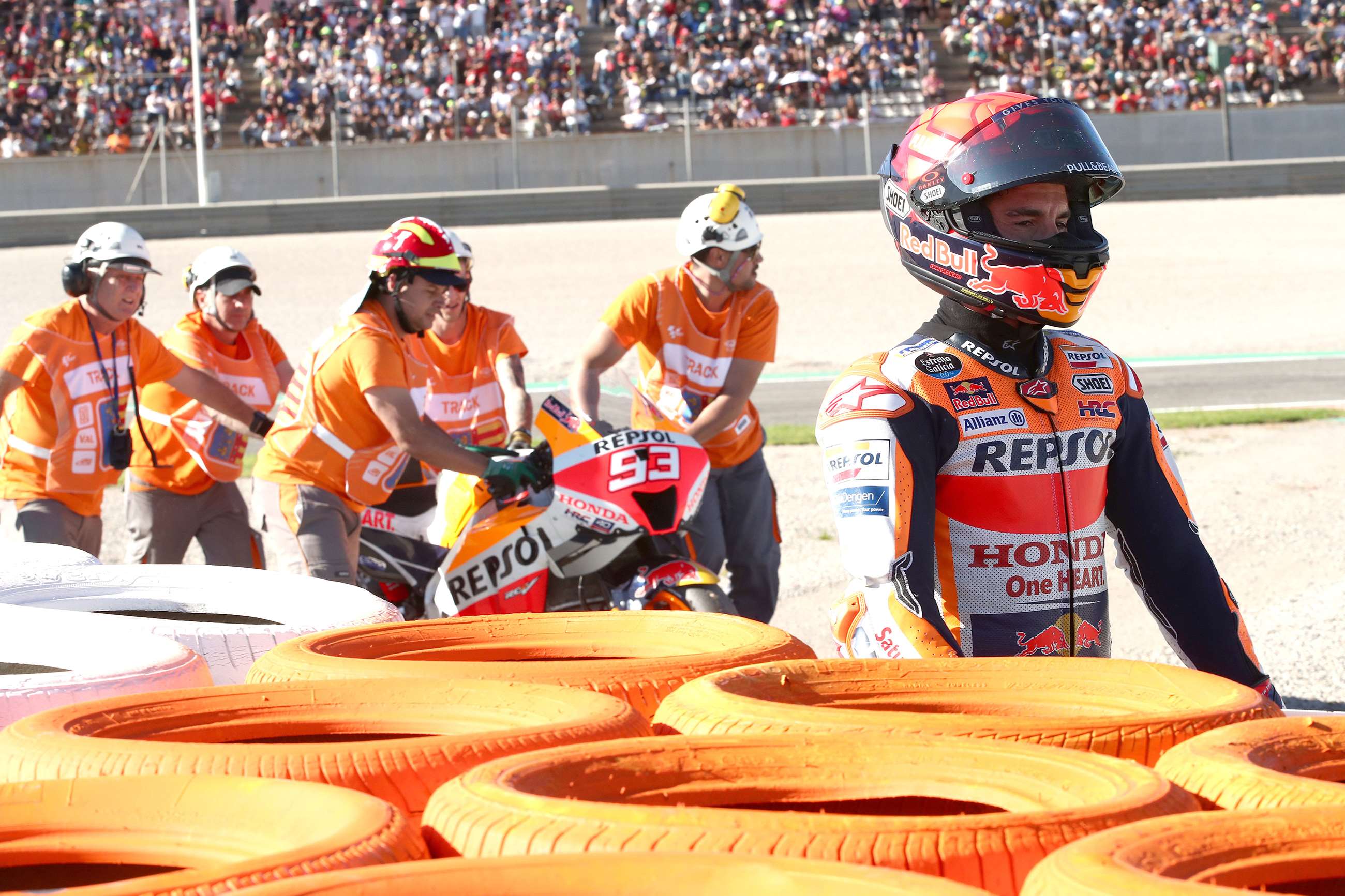 Marc Marquez continues to dabble with disaster in Moto GP GRR