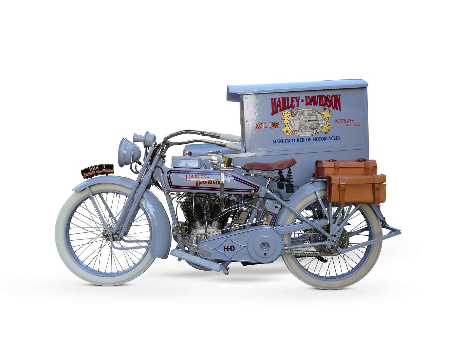 Wacky 1916 Harley Davidson Model J Package Truck To Go To Auction Grr