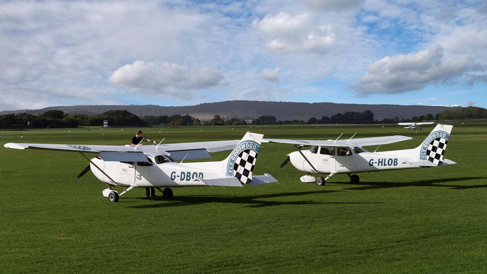Two of Goodwood's Cessna's at the Aerodrome. 