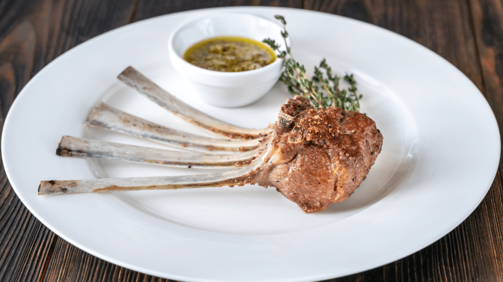 Lamb with Grilled Asparagus and Salsa Verde