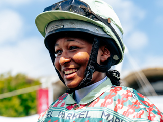 Aamilah Aswat becomes first black British female to race over jumps in UK Ph. by Jason Fong.jpg