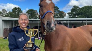 Australian racehorse trainer and broadcaster Charlotte Littlefield preparing for 2026 Markel Magnolia Cup Ph. Hayfields Racing.jpeg