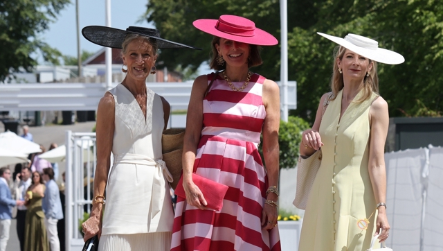 Racegoers embracing Goodwood's garden party style at May Festival presented by Fitzdares. Ph. by Sam Stephenson.JPG