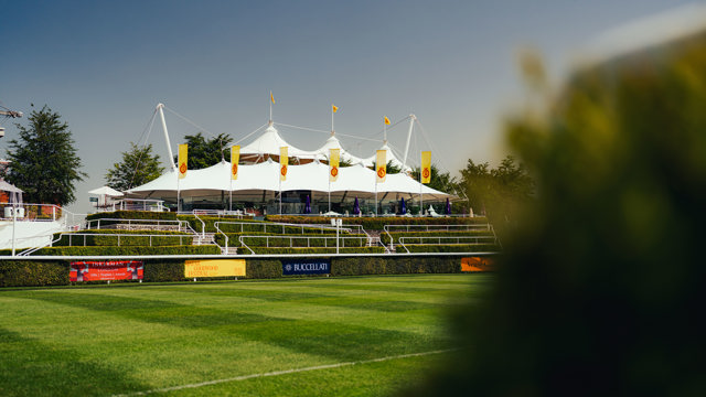 Sun beams over the Parade Ring at  Goodwood Racecourse for May Festival presented by Fitzdares. Ph. by Jack.jpg