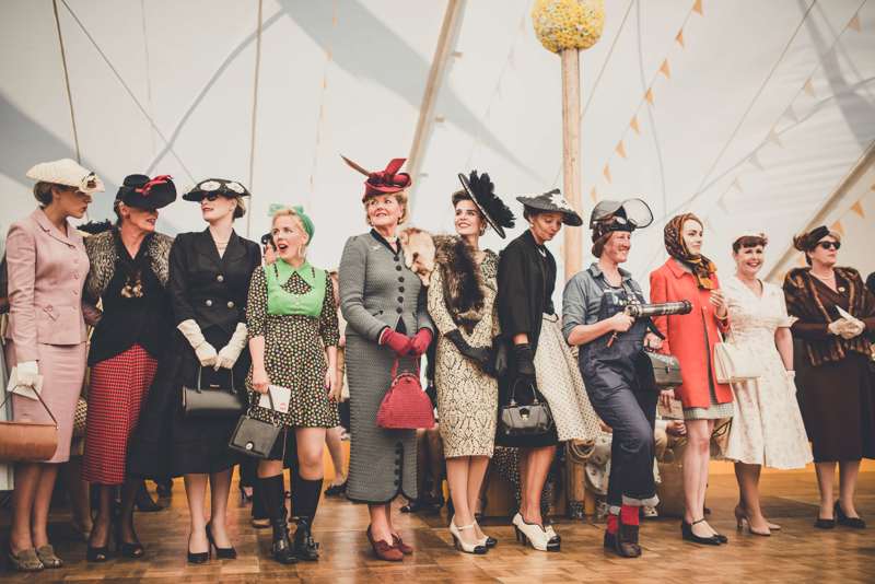 Goodwood Vintage Fashion Stars on the all new Revival Emporium Runway