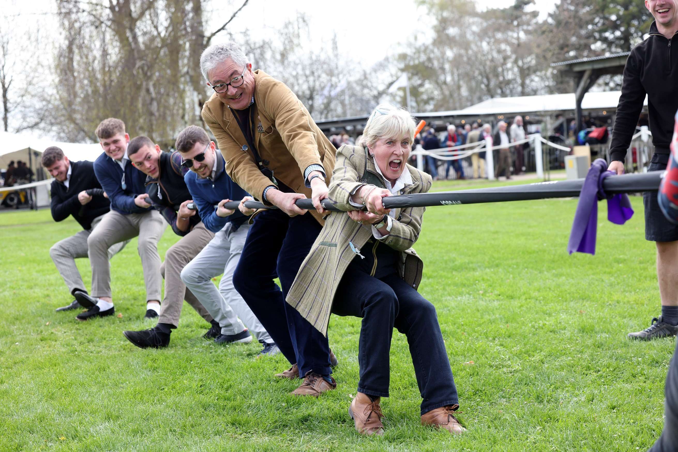 Tug-O-War at the 80th Members' Meeting. Ph. by PA.