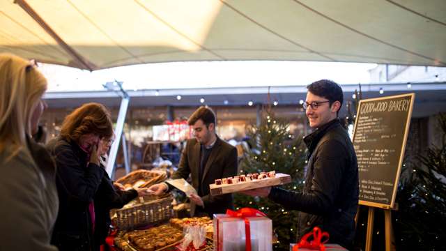 The Goodwood Bakery had a variety of fresh breads, cakes, savoury foods and festive treats on offer.